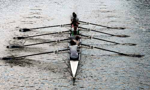 Major team effort rowing boat