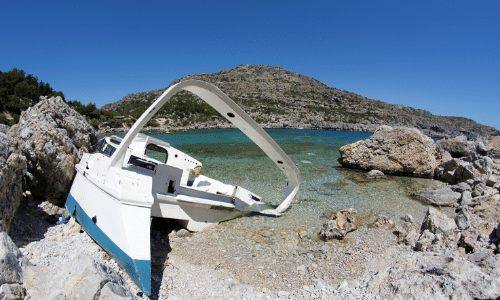 Error handling crashed boat