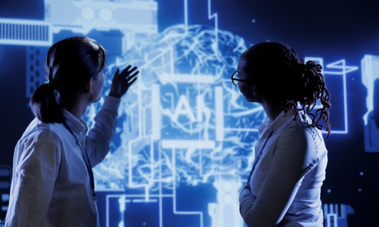 IT professionals discussing how to implement Agentic AI.