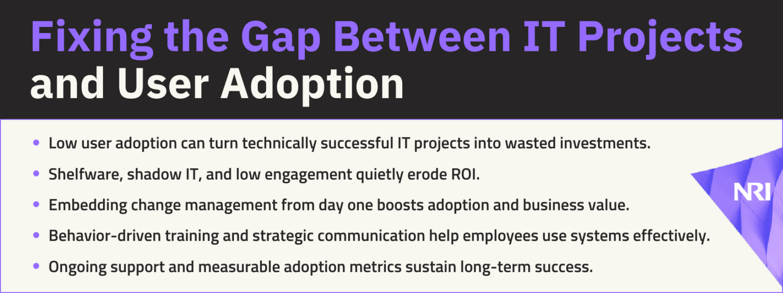 How to Bridge IT Project and User Adoption Gap