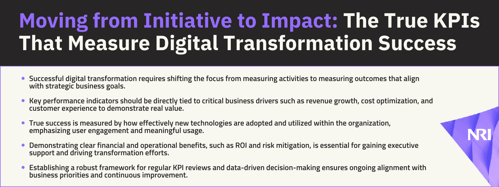 The True KPIs of Digital Transformation Success