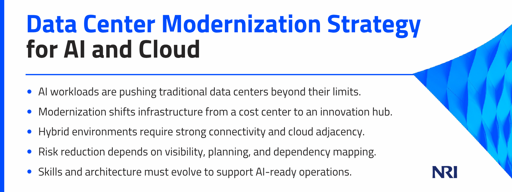 Data Center Modernization Strategy for AI and Cloud